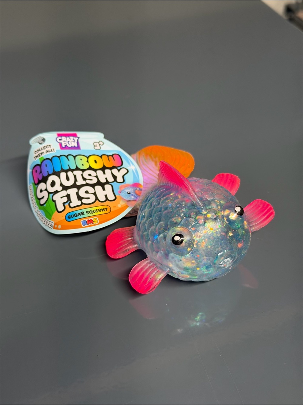 Rainbow Squishy Fish - Pink & Blue Sensory Toy